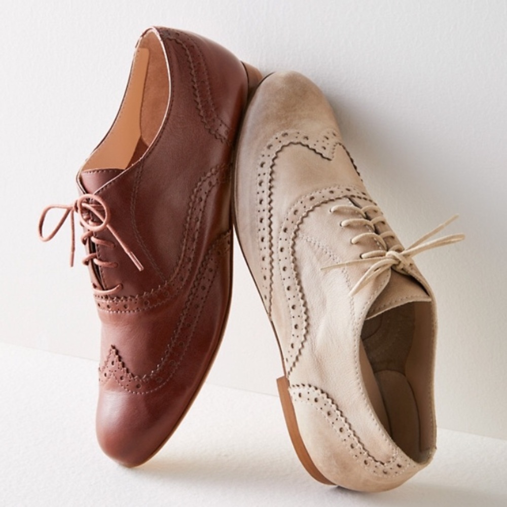 GARNET HILL Felisa Italian Leather Oxford Loafers